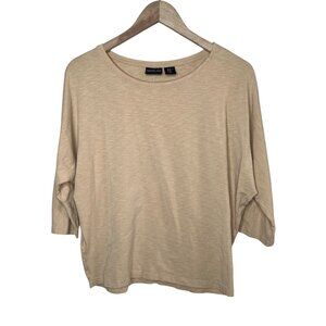Rachel Zoe Beige Sand Dolman Sleeve Lightweight Knit Top XL